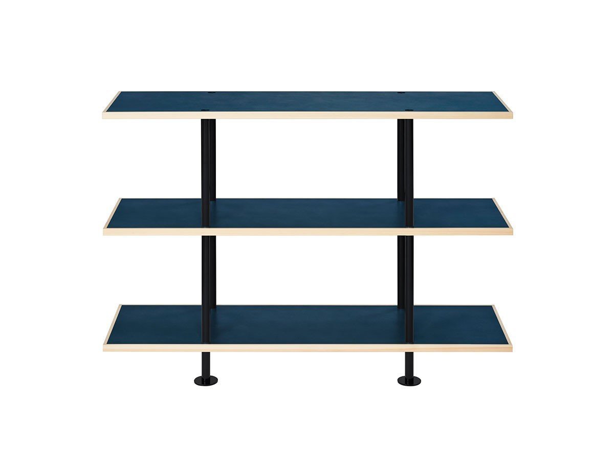 【キット/KIT / GOODS】のShelf / シェルフ SLF-01 3段 インテリア・キッズ・メンズ・レディースファッション・服の通販 founy(ファニー) 　送料無料　Free Shipping　ホーム・キャンプ・アウトドア・お取り寄せ　Home Living / Home & Lifestyle / Camping Gear / Outdoor Camping　家具・インテリア　Home Furniture & Interior. Stylish & Functional Living Spaces　収納家具・キャビネット　Storage Furniture　シェルフ・オープンラック・収納棚　Open Shelf Rack　天板ブルー、フレームブラック|ID: prp329100004931129 ipo3291000000037011160