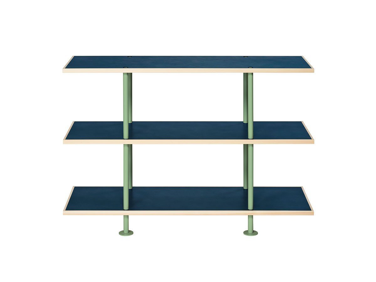 【キット/KIT / GOODS】のShelf / シェルフ SLF-01 3段 インテリア・キッズ・メンズ・レディースファッション・服の通販 founy(ファニー) 　送料無料　Free Shipping　ホーム・キャンプ・アウトドア・お取り寄せ　Home Living / Home & Lifestyle / Camping Gear / Outdoor Camping　家具・インテリア　Home Furniture & Interior. Stylish & Functional Living Spaces　収納家具・キャビネット　Storage Furniture　シェルフ・オープンラック・収納棚　Open Shelf Rack　天板ブルー、フレームインダストリアルグリーン|ID: prp329100004931129 ipo3291000000037011162