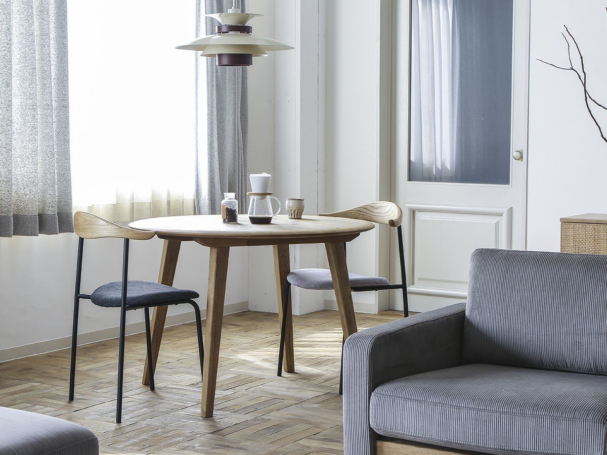 【クラッシュゲート/CRASH GATE / GOODS】のDECKE DINING TABLE / デッケ ダイニングテーブル 丸型 直径123cm(WF-1 / ナチュラル) インテリア・キッズ・メンズ・レディースファッション・服の通販 founy(ファニー) 　オイル　Body Oil　シンプル　Simple, Minimal　テーブル　Table, Dining Table　バランス　Balance, Style Balance　フォルム　Silhouette, Form　ラウンド　Round, Round Neck　ホーム・キャンプ・アウトドア・お取り寄せ　Home Living / Home & Lifestyle / Camping Gear / Outdoor Camping　家具・インテリア　Home Furniture & Interior. Stylish & Functional Living Spaces　テーブル　Dining, Coffee & Side Tables　ダイニングテーブル・食卓テーブル　Dining Tables　参考イメージ|ID: prp329100004931317 ipo3291000000037012779