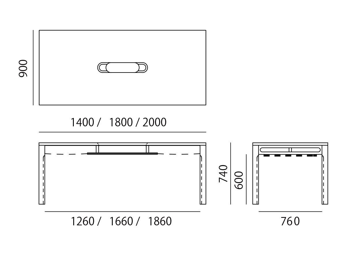 【アリアケ/ARIAKE / GOODS】のToami Table / トアミ テーブル インテリア・キッズ・メンズ・レディースファッション・服の通販 founy(ファニー) 　アクセサリー　Fashion Accessories　スマート　Smart, Elegant　テーブル　Table, Dining Table　ホーム・キャンプ・アウトドア・お取り寄せ　Home Living / Home & Lifestyle / Camping Gear / Outdoor Camping　家具・インテリア　Home Furniture & Interior. Stylish & Functional Living Spaces　テーブル　Dining, Coffee & Side Tables　ダイニングテーブル・食卓テーブル　Dining Tables　寸法図「幅140 / 180 / 200 × 奥行90cm」|ID: prp329100004931335 ipo3291000000037012877