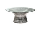 【ノル/Knoll / GOODS】のPlatner Collection Coffee Table / プラットナーコレクション コーヒーテーブル 天板:クリアガラス、脚部:ポリッシュニッケル|ID: prp329100004931425 ipo3291000000037013701