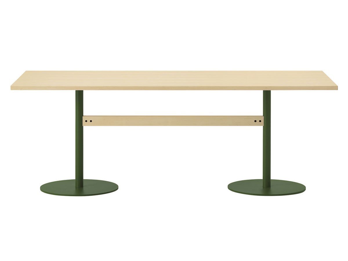 【ティーアンドオー/T&O / GOODS】のTable 180/200/240 / テーブル 180/200/240 インテリア・キッズ・メンズ・レディースファッション・服の通販 founy(ファニー) 　テーブル　Table, Dining Table　ホーム・キャンプ・アウトドア・お取り寄せ　Home Living / Home & Lifestyle / Camping Gear / Outdoor Camping　家具・インテリア　Home Furniture & Interior. Stylish & Functional Living Spaces　その他 インテリア雑貨、家具　Home Decor & Furniture Extras　ウッド:メープル C-0(ウレタン塗装 / ナチュラルクリア)、脚部:グリーン、サイズ:幅240 ×|ID: prp329100004931508 ipo3291000000037014352