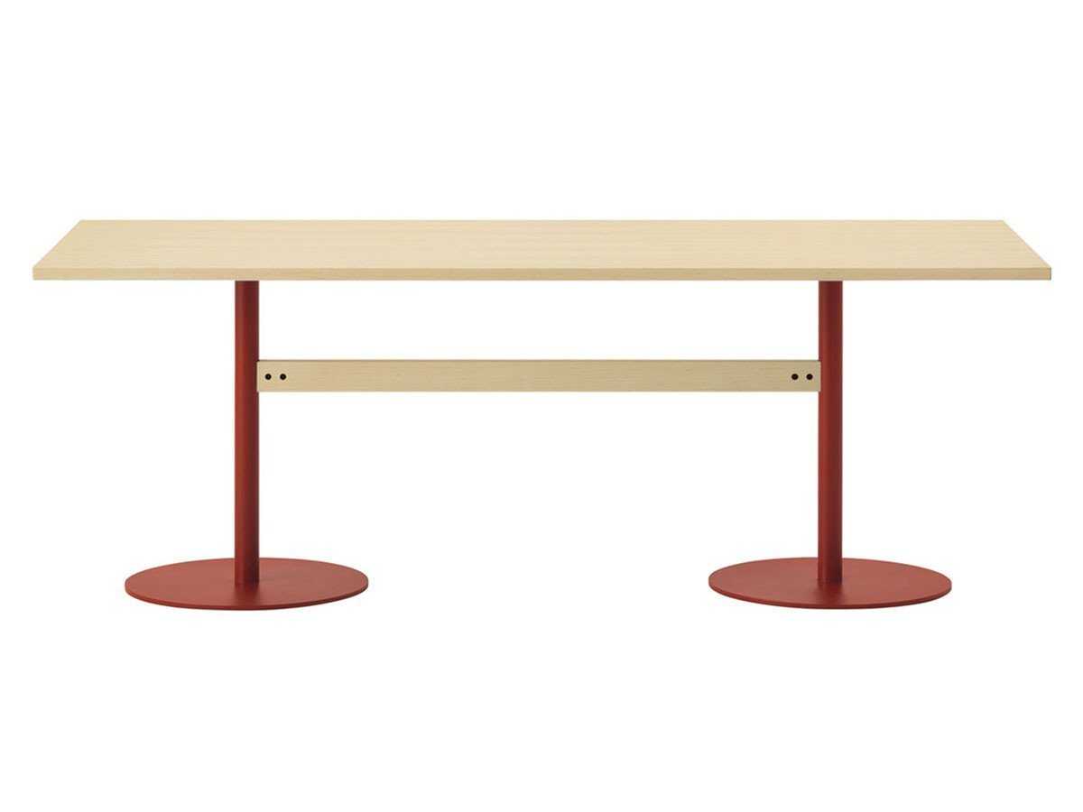 【ティーアンドオー/T&O / GOODS】のTable 180/200/240 / テーブル 180/200/240 インテリア・キッズ・メンズ・レディースファッション・服の通販 founy(ファニー) 　テーブル　Table, Dining Table　ホーム・キャンプ・アウトドア・お取り寄せ　Home Living / Home & Lifestyle / Camping Gear / Outdoor Camping　家具・インテリア　Home Furniture & Interior. Stylish & Functional Living Spaces　その他 インテリア雑貨、家具　Home Decor & Furniture Extras　ウッド:メープル C-0(ウレタン塗装 / ナチュラルクリア)、脚部:レッド、サイズ:幅240 ×|ID: prp329100004931508 ipo3291000000037014354
