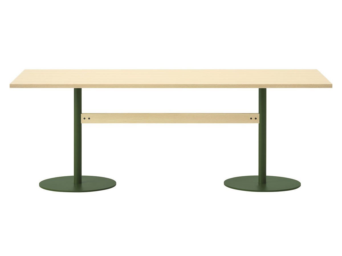 【ティーアンドオー/T&O / GOODS】のTable 180/200/240 / テーブル 180/200/240 インテリア・キッズ・メンズ・レディースファッション・服の通販 founy(ファニー) 　テーブル　Table, Dining Table　ホーム・キャンプ・アウトドア・お取り寄せ　Home Living / Home & Lifestyle / Camping Gear / Outdoor Camping　家具・インテリア　Home Furniture & Interior. Stylish & Functional Living Spaces　その他 インテリア雑貨、家具　Home Decor & Furniture Extras　ウッド:アッシュ NL-0(ウレタン塗装 / ナチュラルホワイト)、脚部:グリーン、サイズ:幅240|ID: prp329100004931508 ipo3291000000037014357