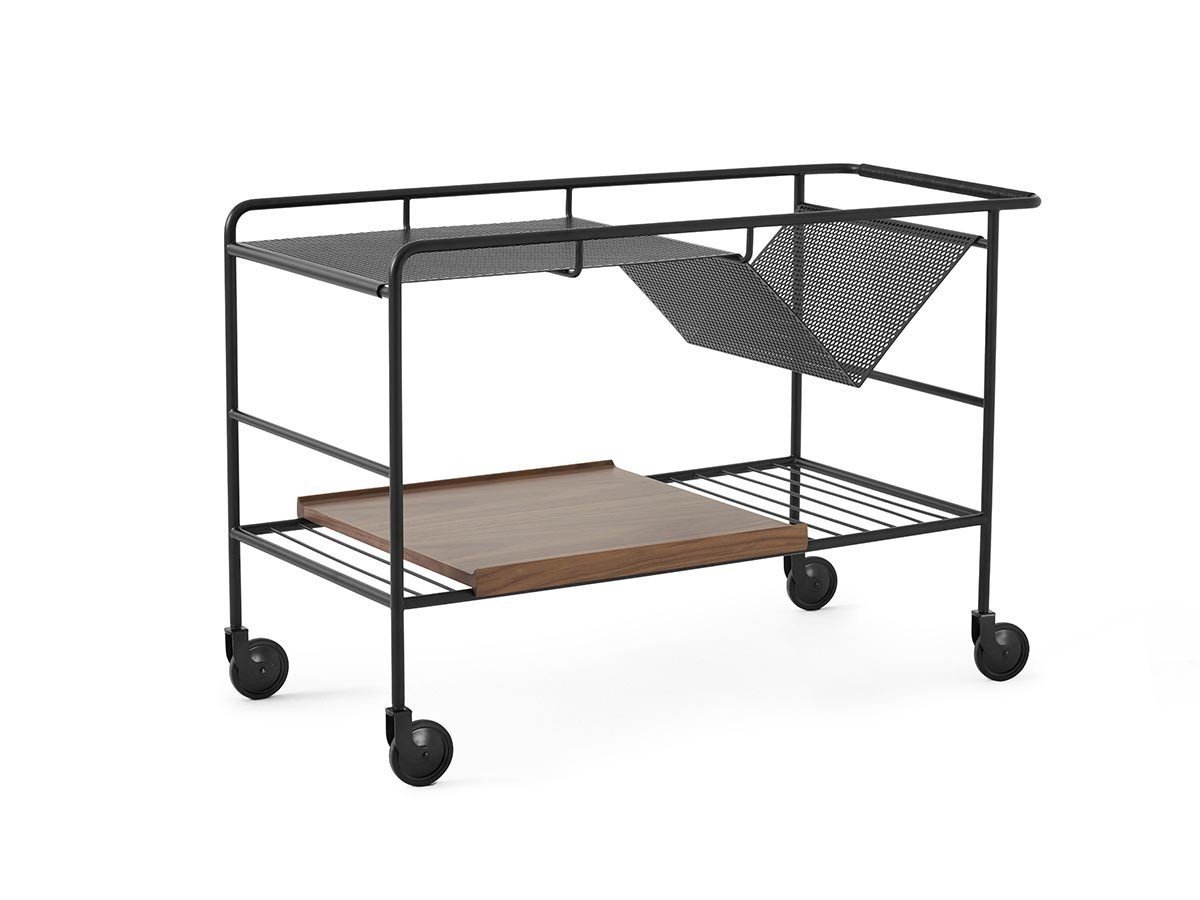 【アンドトラディション/&Tradition / GOODS】のAlima Trolley NDS1 / アリマ トローリー NDS1 インテリア・キッズ・メンズ・レディースファッション・服の通販 founy(ファニー) 　送料無料　Free Shipping　コレクション　Collection, Seasonal Line　コンパクト　Compact, Small Size　デスク　Desk, Work Desk　フレーム　Frame, Outline　雑誌　Magazine, Fashion Magazine　ホーム・キャンプ・アウトドア・お取り寄せ　Home Living / Home & Lifestyle / Camping Gear / Outdoor Camping　家具・インテリア　Home Furniture & Interior. Stylish & Functional Living Spaces　デスク・机　Study & Work Desks　デスクワゴン・サイドワゴン　Mobile Pedestal /Office Cart　ホーム・キャンプ・アウトドア・お取り寄せ　Home Living / Home & Lifestyle / Camping Gear / Outdoor Camping　家具・インテリア　Home Furniture & Interior. Stylish & Functional Living Spaces　収納家具・キャビネット　Storage Furniture　チェストワゴン・移動式収納　Mobile Wagon　マットブラック / ウォルナット|ID: prp329100004938802 ipo3291000000037060213