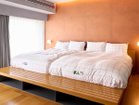 【トーキッドホテル/TORCHID HOTEL / GOODS】のEVAN DUVET COVER / エヴァン 掛け布団カバー 左 / スカーレット、右 / ブラック、サイズ:ダブル|ID: prp329100004938886 ipo3291000000037061084