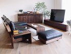 【ヒラシマ/HIRASHIMA / GOODS】のLIBERIA PLUS TV Board / リベリアプラス テレビボード ウッド:ウォールナット、サイズ:幅210cm|ID: prp329100004939074 ipo3291000000037062803
