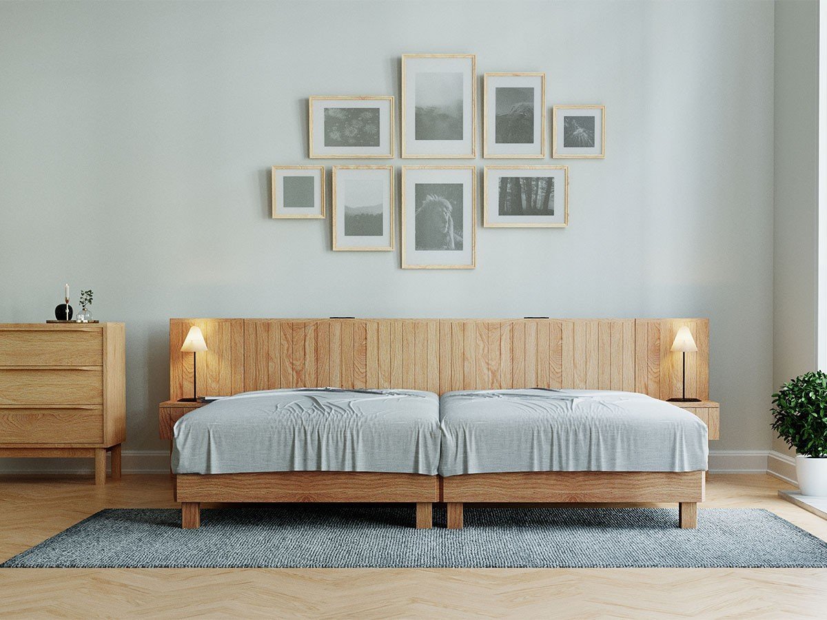 【インルーム/InRoom / GOODS】のNORNA BED / ノアナ ベッドフレーム インテリア・キッズ・メンズ・レディースファッション・服の通販 founy(ファニー) 　スマート　Smart, Elegant　スリット　Slit, Slit Detail　ダブル　Double, Double-Breasted　時計　Watch, Wristwatch　フレーム　Frame, Outline　ホーム・キャンプ・アウトドア・お取り寄せ　Home Living / Home & Lifestyle / Camping Gear / Outdoor Camping　家具・インテリア　Home Furniture & Interior. Stylish & Functional Living Spaces　ベッド　Modern Beds for Every Room　シングルベッド・1人用ベッド　Single Bed　ホーム・キャンプ・アウトドア・お取り寄せ　Home Living / Home & Lifestyle / Camping Gear / Outdoor Camping　家具・インテリア　Home Furniture & Interior. Stylish & Functional Living Spaces　ベッド　Modern Beds for Every Room　セミダブルベッド　Small Double Bed / Three-Quarter Bed　ホーム・キャンプ・アウトドア・お取り寄せ　Home Living / Home & Lifestyle / Camping Gear / Outdoor Camping　家具・インテリア　Home Furniture & Interior. Stylish & Functional Living Spaces　ベッド　Modern Beds for Every Room　ダブルベッド・2人用ベッド　Double Bed / Full Size Bed　組合せ例:ベッド(シングル)× 2、ベッドサイドパネル × 2|ID: prp329100004939080 ipo3291000000037062881