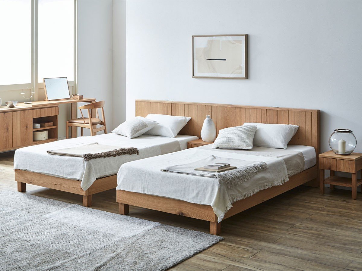 【インルーム/InRoom / GOODS】のNORNA BED / ノアナ ベッドフレーム インテリア・キッズ・メンズ・レディースファッション・服の通販 founy(ファニー) 　スマート　Smart, Elegant　スリット　Slit, Slit Detail　ダブル　Double, Double-Breasted　時計　Watch, Wristwatch　フレーム　Frame, Outline　ホーム・キャンプ・アウトドア・お取り寄せ　Home Living / Home & Lifestyle / Camping Gear / Outdoor Camping　家具・インテリア　Home Furniture & Interior. Stylish & Functional Living Spaces　ベッド　Modern Beds for Every Room　シングルベッド・1人用ベッド　Single Bed　ホーム・キャンプ・アウトドア・お取り寄せ　Home Living / Home & Lifestyle / Camping Gear / Outdoor Camping　家具・インテリア　Home Furniture & Interior. Stylish & Functional Living Spaces　ベッド　Modern Beds for Every Room　セミダブルベッド　Small Double Bed / Three-Quarter Bed　ホーム・キャンプ・アウトドア・お取り寄せ　Home Living / Home & Lifestyle / Camping Gear / Outdoor Camping　家具・インテリア　Home Furniture & Interior. Stylish & Functional Living Spaces　ベッド　Modern Beds for Every Room　ダブルベッド・2人用ベッド　Double Bed / Full Size Bed　組合せ例::ベッド(シングル)× 2、ベッドサイドパネル|ID: prp329100004939080 ipo3291000000037062882