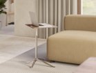 【フリッツ ハンセン/FRITZ HANSEN / GOODS】のLITTLE FRIEND / リトルフレンド テーブル スクエア KS13 / KS14 天板:ナチュラルウッド / ウォルナット、脚部:クローム / ポリッシュ、タイプ:高さ調整機能付&l|ID: prp329100004939241 ipo3291000000037064086