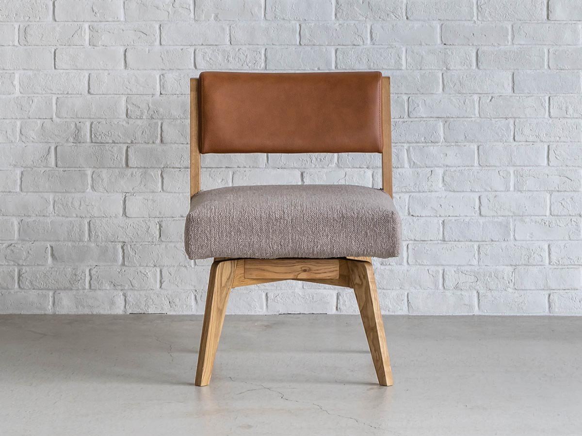 【イージーライフ/Easy Life / GOODS】のCAIN CHAIR / カイン 回転チェア 肘無(オーク材) インテリア・キッズ・メンズ・レディースファッション・服の通販 founy(ファニー) 　ファブリック　Fabric, Textile　ホーム・キャンプ・アウトドア・お取り寄せ　Home Living / Home & Lifestyle / Camping Gear / Outdoor Camping　家具・インテリア　Home Furniture & Interior. Stylish & Functional Living Spaces　チェア・椅子　Seating & Chairs　ダイニングチェア・木製チェア　Dining Chairs　座面カバー:ベージュ|ID: prp329100004939458 ipo3291000000037065536