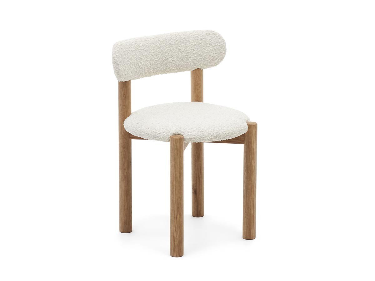 【ラフォーマ/LaForma / GOODS】のNEBAI / ネバイ チェア(ブークレ) インテリア・キッズ・メンズ・レディースファッション・服の通販 founy(ファニー) 　送料無料　Free Shipping　フォルム　Silhouette, Form　モコモコ　Fuzzy, Fluffy　ホーム・キャンプ・アウトドア・お取り寄せ　Home Living / Home & Lifestyle / Camping Gear / Outdoor Camping　家具・インテリア　Home Furniture & Interior. Stylish & Functional Living Spaces　チェア・椅子　Seating & Chairs　ダイニングチェア・木製チェア　Dining Chairs　ホワイト|ID: prp329100004939562 ipo3291000000037066738