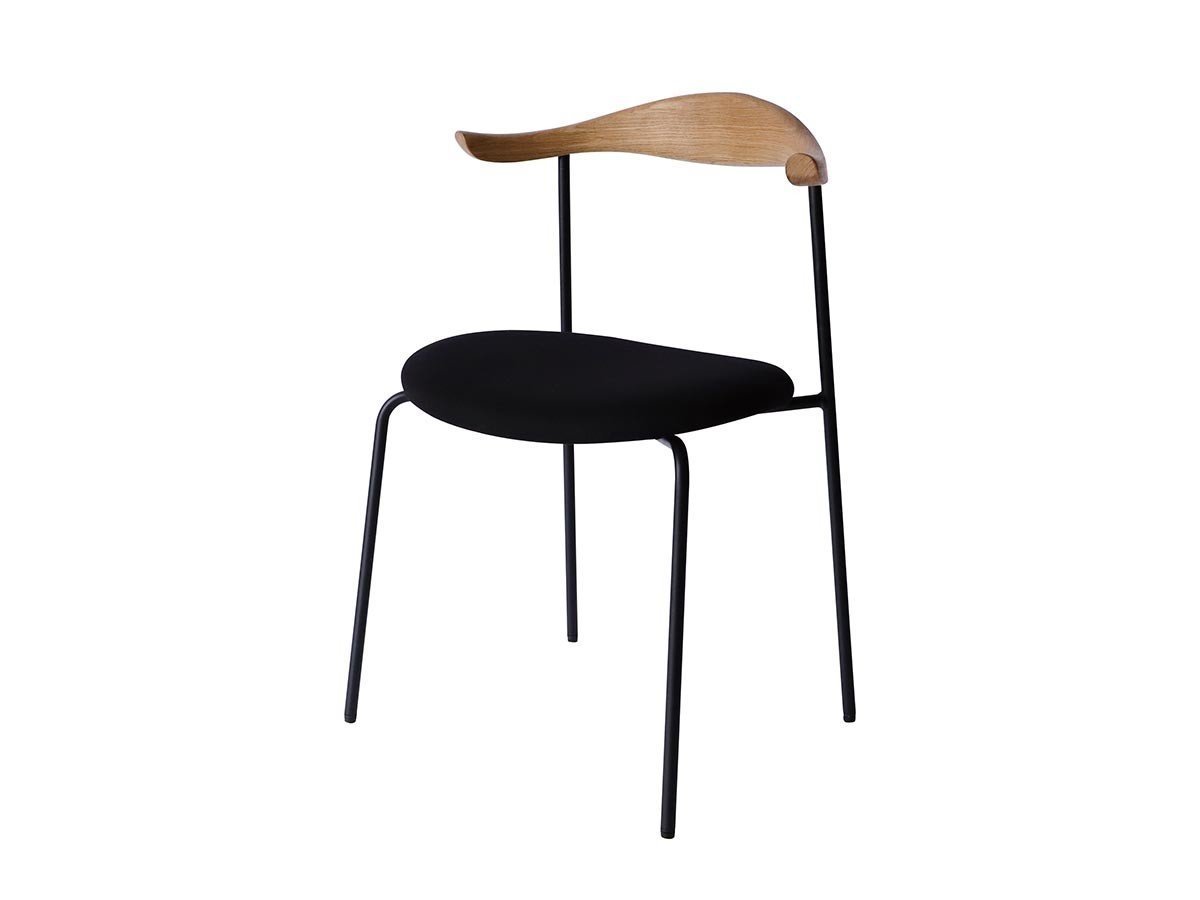 【アデペシュ/a.depeche / GOODS】のmoboun chair / モブウン チェア インテリア・キッズ・メンズ・レディースファッション・服の通販 founy(ファニー) 　スリム　Slim, Slim Fit　フレーム　Frame, Outline　モダン　Modern, Contemporary　ホーム・キャンプ・アウトドア・お取り寄せ　Home Living / Home & Lifestyle / Camping Gear / Outdoor Camping　家具・インテリア　Home Furniture & Interior. Stylish & Functional Living Spaces　チェア・椅子　Seating & Chairs　ダイニングチェア・木製チェア　Dining Chairs　アームオーク ナチュラル、張地:ブラック|ID: prp329100004939594 ipo3291000000037067265