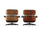 【ハーマンミラー/Herman Miller / GOODS】のEames Lounge Chair&Ottoman / イームズラウンジチェア&オットマン ブラック皮革 左:ウォールナット、右:サントスパリサンダー|ID: prp329100004939600 ipo3291000000037103980