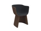 【フリッツ ハンセン/FRITZ HANSEN / GOODS】のMONOLIT / モノリット ダイニングチェア レザーパイピングあり CM221 シェル外側 / ベース張地:スニヴァ 363 チョコレート / チェストナット(カテゴリー2)、内側|ID: prp329100004939614 ipo3291000000037259474