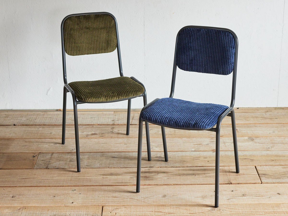 【スウィッチ/SWITCH / GOODS】のCampus Chair / キャンパス チェア インテリア・キッズ・メンズ・レディースファッション・服の通販 founy(ファニー) 　送料無料　Free Shipping　シンプル　Simple, Minimal　フレーム　Frame, Outline　ホーム・キャンプ・アウトドア・お取り寄せ　Home Living / Home & Lifestyle / Camping Gear / Outdoor Camping　家具・インテリア　Home Furniture & Interior. Stylish & Functional Living Spaces　チェア・椅子　Seating & Chairs　ダイニングチェア・木製チェア　Dining Chairs　左:F-36 コーデュロイ オリーブ(Sシリーズ)、右:F-36 コーデュロイ ネイビー(Sシリーズ|ID: prp329100004939710 ipo3291000000037068675