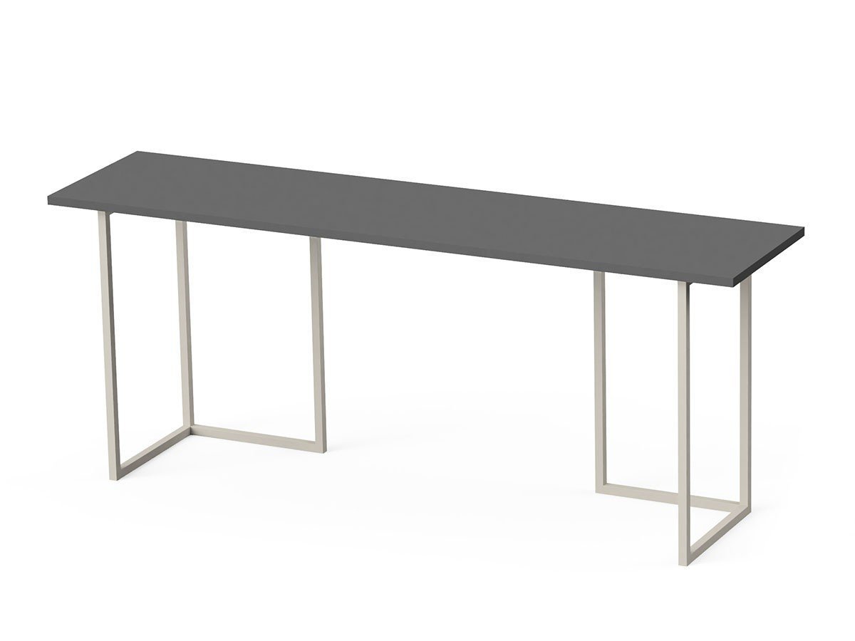 【スティール/stiiilll / GOODS】のTable Set / テーブルセット メラミン天板 ハーフ + スチール脚 M インテリア・キッズ・メンズ・レディースファッション・服の通販 founy(ファニー) 　送料無料　Free Shipping　シンプル　Simple, Minimal　スリム　Slim, Slim Fit　テーブル　Table, Dining Table　デスク　Desk, Work Desk　ハーフ　Half, Half-Length　フラット　Flat, Flat Shoes　ホーム・キャンプ・アウトドア・お取り寄せ　Home Living / Home & Lifestyle / Camping Gear / Outdoor Camping　家具・インテリア　Home Furniture & Interior. Stylish & Functional Living Spaces　その他 インテリア雑貨、家具　Home Decor & Furniture Extras　天板ダークグレー、脚部グレー|ID: prp329100004939747 ipo3291000000037069006