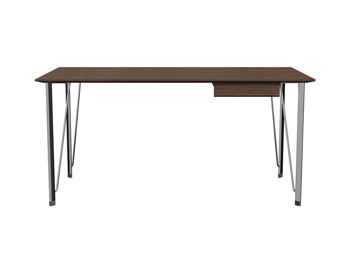【フリッツ ハンセン/FRITZ HANSEN / GOODS】のFH3605 DESK / FH3605 デスク 3605(ドロワー付) インテリア・キッズ・メンズ・レディースファッション・服の通販 founy(ファニー) 　エレガント 上品　Elegant　コンパクト　Compact, Small Size　シンプル　Simple, Minimal　デスク　Desk, Work Desk　フォルム　Silhouette, Form　モダン　Modern, Contemporary　ホーム・キャンプ・アウトドア・お取り寄せ　Home Living / Home & Lifestyle / Camping Gear / Outdoor Camping　家具・インテリア　Home Furniture & Interior. Stylish & Functional Living Spaces　その他 インテリア雑貨、家具　Home Decor & Furniture Extras　ウッド:ウォルナット、脚部クローム仕上|ID: prp329100004939760 ipo3291000000037069092
