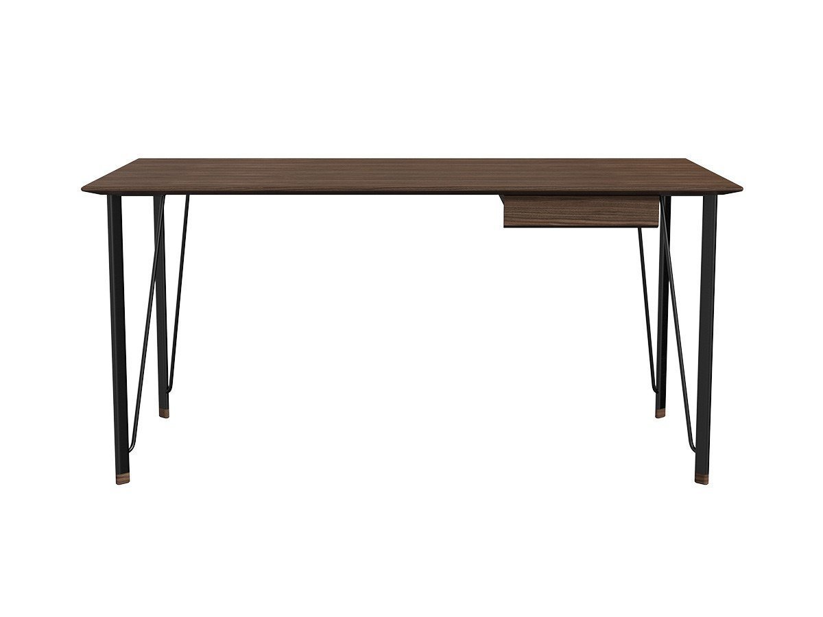 【フリッツ ハンセン/FRITZ HANSEN / GOODS】のFH3605 DESK / FH3605 デスク 3605(ドロワー付) インテリア・キッズ・メンズ・レディースファッション・服の通販 founy(ファニー) 　エレガント 上品　Elegant　コンパクト　Compact, Small Size　シンプル　Simple, Minimal　デスク　Desk, Work Desk　フォルム　Silhouette, Form　モダン　Modern, Contemporary　ホーム・キャンプ・アウトドア・お取り寄せ　Home Living / Home & Lifestyle / Camping Gear / Outdoor Camping　家具・インテリア　Home Furniture & Interior. Stylish & Functional Living Spaces　その他 インテリア雑貨、家具　Home Decor & Furniture Extras　ウッド:ウォルナット、脚部ブラック粉体塗装仕上|ID: prp329100004939760 ipo3291000000037069093