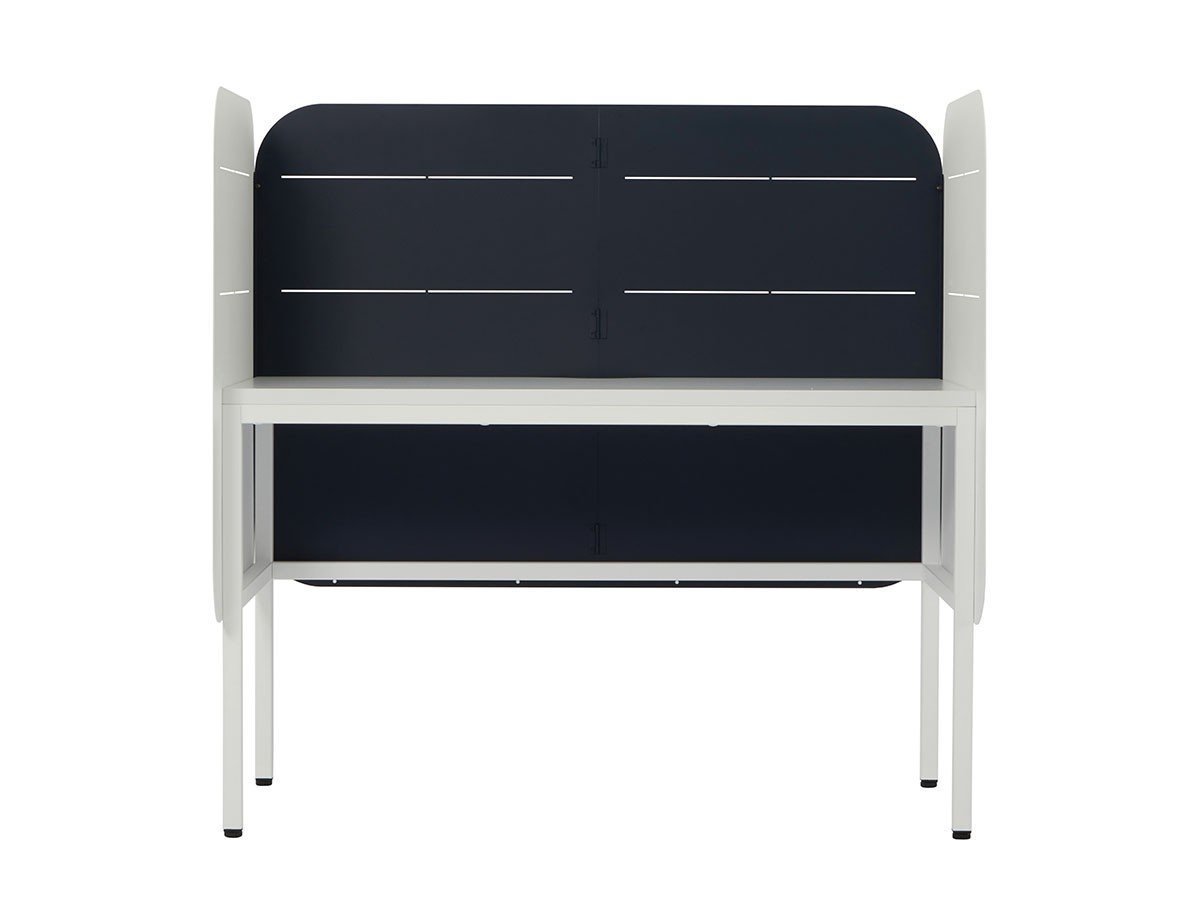 【プレゼンス ファニチャー ラボラトリー/Presence Furniture Laboratory / GOODS】のSTAZIONE / スタツィオーネ デスク インテリア・キッズ・メンズ・レディースファッション・服の通販 founy(ファニー) 　おすすめ　Recommended / Our Picks　コンパクト　Compact, Small Size　デスク　Desk, Work Desk　フロント　Front, Front Design　マグネット　Magnet, Magnetic Closure　ワーク　Workwear, Utility Style　ホーム・キャンプ・アウトドア・お取り寄せ　Home Living / Home & Lifestyle / Camping Gear / Outdoor Camping　家具・インテリア　Home Furniture & Interior. Stylish & Functional Living Spaces　その他 インテリア雑貨、家具　Home Decor & Furniture Extras　デスクホワイト、フロントスクリーン:スティールブルー、サイドスクリーン:トラフィックホワイト 2枚|ID: prp329100004939770 ipo3291000000037069156