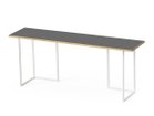 【スティール/stiiilll / GOODS】のTable Set / テーブルセット メラミンウッド天板 ハーフ + スチール脚 M 天板ダークグレー、脚部ホワイト|ID: prp329100004939797 ipo3291000000037069385