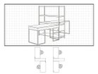 【イージーライフ/Easy Life / GOODS】のDOCK OFFICE SERIES SHELF / ドック オフィスシリーズ シェルフ(オーク) 組合せ例:デスク、引出し付きデスク、シェルフ|ID: prp329100004939853 ipo3291000000037069924