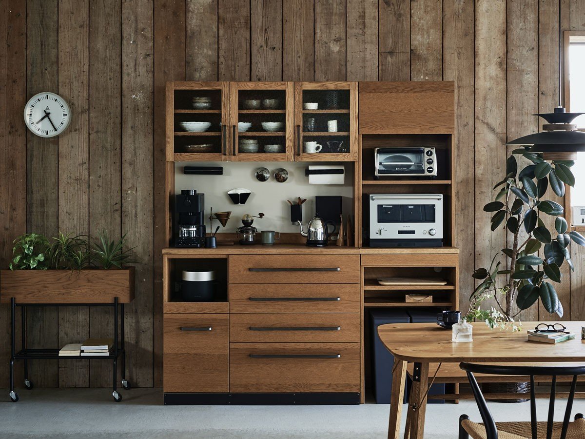 【イージーライフ/Easy Life / GOODS】のHANDLEY DINING BOARD / ハンドリー ダイニングボード 幅140cm インテリア・キッズ・メンズ・レディースファッション・服の通販 founy(ファニー) 　ヴィンテージ　Vintage Style　ガラス　Glass, Glassware　フィット　Fit, Slim Fit　フラット　Flat, Flat Shoes　マグネット　Magnet, Magnetic Closure　モザイク　Mosaic, Geometric Pattern　日本製　Made In Japan　ホーム・キャンプ・アウトドア・お取り寄せ　Home Living / Home & Lifestyle / Camping Gear / Outdoor Camping　キッチン・ダイニング　Kitchen & Dining Essentials. Stylish & Functional Tableware　キッチン収納　Kitchen Storage　キッチン収納・食器棚・レンジ台　Kitchen Cabinet　ホーム・キャンプ・アウトドア・お取り寄せ　Home Living / Home & Lifestyle / Camping Gear / Outdoor Camping　キッチン・ダイニング　Kitchen & Dining Essentials. Stylish & Functional Tableware　キッチン家電・キッチン用品　Kitchen Appliances & Tools　マグカップ・カップ&ソーサー・陶器食器　Mugs / Cups and Saucers / Ceramic Drinkware　参考イメージ|ID: prp329100004939989 ipo3291000000037071992