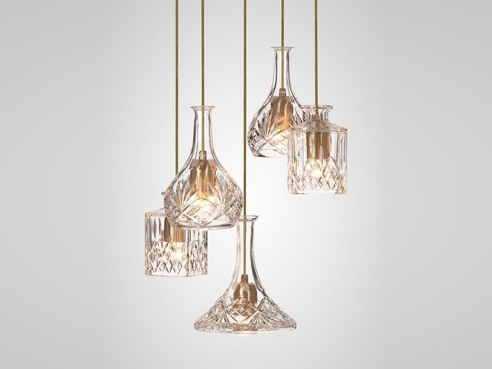 【リーブルーム/LEE BROOM / GOODS】のDECANTER CHANDELIER 5 PIECE / デキャンタ シャンデリア 5灯 インテリア・キッズ・メンズ・レディースファッション・服の通販 founy(ファウニー) https://founy.com/ ヴィンテージ Vintage Style カッティング Cutting Detail ガラス Glass, Glassware クリスタル Crystal, Swarovski グラス Glass, Eyewear コレクション Collection, Seasonal Line スクエア Square, Square Shape チューリップ Tube, Tube Top ハンド Hand, Handmade モダン Modern, Contemporary 送料無料 Free Shipping ホーム・キャンプ・アウトドア・お取り寄せ Home Living / Home & Lifestyle / Camping Gear / Outdoor Camping 家具・インテリア Home Furniture & Interior. Stylish & Functional Living Spaces ライト・照明 Lamps & Lighting Fixtures シャンデリア・クリスタル照明 Chandelier / Crystal Ceiling Light |ID: prp329100004940076 ipo3291000000037072999