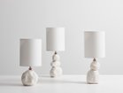 【サードセラミックス/3RD CERAMICS / GOODS】のTABLE LAMP / 土のテーブルランプ シェードタイプ:ストレート、サイズ(左から):1段、3段、2段|ID: prp329100004940143 ipo3291000000037073608