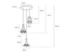 【リーブルーム/LEE BROOM / GOODS】のDECANTER CHANDELIER 3 PIECE / デキャンタ シャンデリア 3灯 参考設置図|ID: prp329100004940395 ipo3291000000037076110