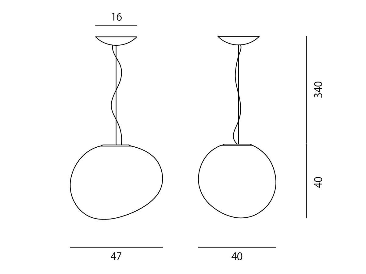 【フォスカリーニ/FOSCARINI / GOODS】のGregg Pendant / グレッグ ペンダント インテリア・キッズ・メンズ・レディースファッション・服の通販 founy(ファニー) 　送料無料　Free Shipping　アシンメトリー　Asymmetrical Style　ガラス　Glass, Glassware　ホーム・キャンプ・アウトドア・お取り寄せ　Home Living / Home & Lifestyle / Camping Gear / Outdoor Camping　家具・インテリア　Home Furniture & Interior. Stylish & Functional Living Spaces　ライト・照明　Lamps & Lighting Fixtures　ペンダントライト・吊り下げ照明　Pendant Light / Hanging Light Fixture　寸法図(グランデ)|ID: prp329100004940417 ipo3291000000037076345