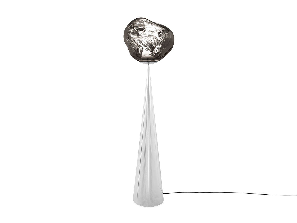 【トム ディクソン/Tom Dixon / GOODS】のMelt Cone Fat Floor / メルト コーンファット フロアライト インテリア・キッズ・メンズ・レディースファッション・服の通販 founy(ファニー) 　ガラス　Glass, Glassware　コレクション　Collection, Seasonal Line　シェイプ　Shape, Slim Fit　ハンド　Hand, Handmade　バランス　Balance, Style Balance　送料無料　Free Shipping　ホーム・キャンプ・アウトドア・お取り寄せ　Home Living / Home & Lifestyle / Camping Gear / Outdoor Camping　家具・インテリア　Home Furniture & Interior. Stylish & Functional Living Spaces　ライト・照明　Lamps & Lighting Fixtures　フロアランプ・スタンドライト　Floor Lamp / Standing Lamp　シェードクローム、ベースシルバー|ID: prp329100004940438 ipo3291000000037076496
