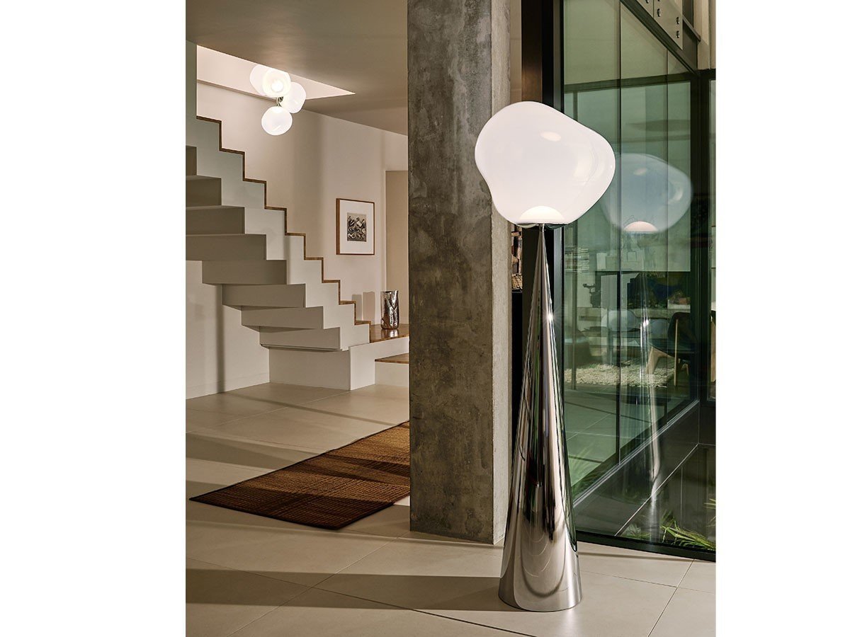 【トム ディクソン/Tom Dixon / GOODS】のMelt Cone Fat Floor / メルト コーンファット フロアライト インテリア・キッズ・メンズ・レディースファッション・服の通販 founy(ファニー) 　ガラス　Glass, Glassware　コレクション　Collection, Seasonal Line　シェイプ　Shape, Slim Fit　ハンド　Hand, Handmade　バランス　Balance, Style Balance　送料無料　Free Shipping　ホーム・キャンプ・アウトドア・お取り寄せ　Home Living / Home & Lifestyle / Camping Gear / Outdoor Camping　家具・インテリア　Home Furniture & Interior. Stylish & Functional Living Spaces　ライト・照明　Lamps & Lighting Fixtures　フロアランプ・スタンドライト　Floor Lamp / Standing Lamp　シェードオパール、ベースシルバー|ID: prp329100004940438 ipo3291000000037076501