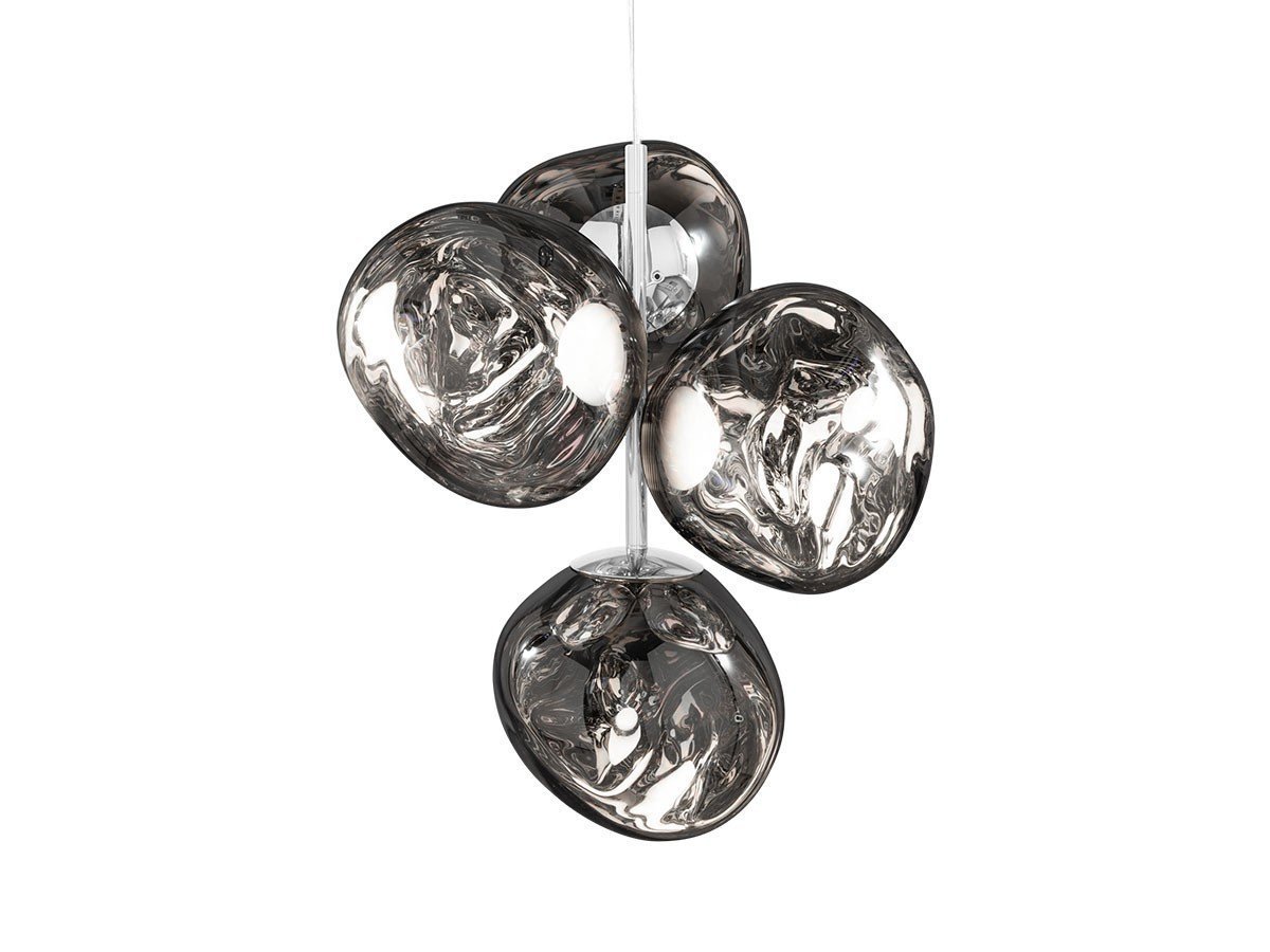 【トム ディクソン/Tom Dixon / GOODS】のMelt Mini Chandelier / メルト ミニ シャンデリア インテリア・キッズ・メンズ・レディースファッション・服の通販 founy(ファニー) 　送料無料　Free Shipping　ガラス　Glass, Glassware　コレクション　Collection, Seasonal Line　コンパクト　Compact, Small Size　ハンド　Hand, Handmade　ホーム・キャンプ・アウトドア・お取り寄せ　Home Living / Home & Lifestyle / Camping Gear / Outdoor Camping　家具・インテリア　Home Furniture & Interior. Stylish & Functional Living Spaces　ライト・照明　Lamps & Lighting Fixtures　シャンデリア・クリスタル照明　Chandelier / Crystal Ceiling Light　クローム|ID: prp329100004940488 ipo3291000000037076975