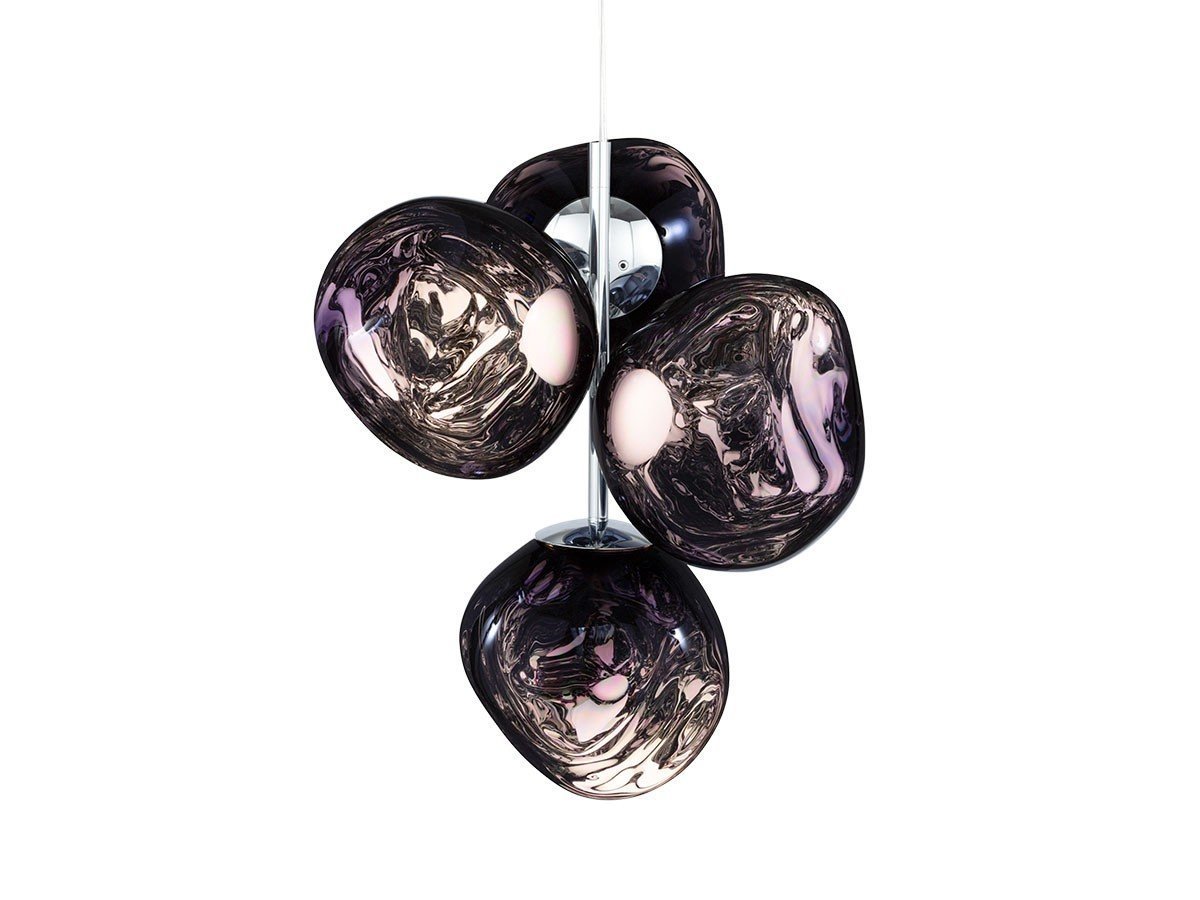 【トム ディクソン/Tom Dixon / GOODS】のMelt Mini Chandelier / メルト ミニ シャンデリア インテリア・キッズ・メンズ・レディースファッション・服の通販 founy(ファニー) 　送料無料　Free Shipping　ガラス　Glass, Glassware　コレクション　Collection, Seasonal Line　コンパクト　Compact, Small Size　ハンド　Hand, Handmade　ホーム・キャンプ・アウトドア・お取り寄せ　Home Living / Home & Lifestyle / Camping Gear / Outdoor Camping　家具・インテリア　Home Furniture & Interior. Stylish & Functional Living Spaces　ライト・照明　Lamps & Lighting Fixtures　シャンデリア・クリスタル照明　Chandelier / Crystal Ceiling Light　スモーク|ID: prp329100004940488 ipo3291000000037076977