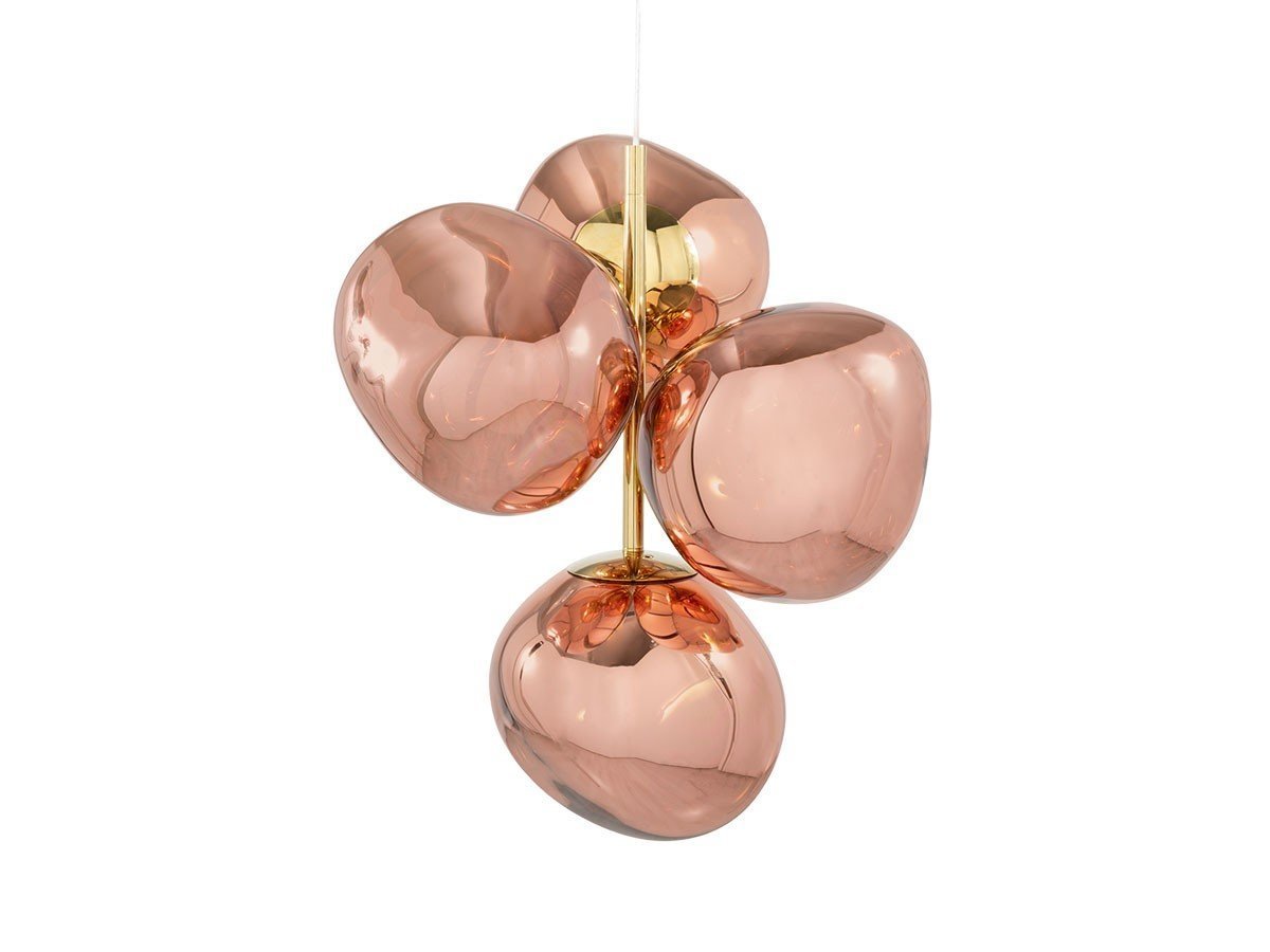 【トム ディクソン/Tom Dixon / GOODS】のMelt Mini Chandelier / メルト ミニ シャンデリア インテリア・キッズ・メンズ・レディースファッション・服の通販 founy(ファニー) 　送料無料　Free Shipping　ガラス　Glass, Glassware　コレクション　Collection, Seasonal Line　コンパクト　Compact, Small Size　ハンド　Hand, Handmade　ホーム・キャンプ・アウトドア・お取り寄せ　Home Living / Home & Lifestyle / Camping Gear / Outdoor Camping　家具・インテリア　Home Furniture & Interior. Stylish & Functional Living Spaces　ライト・照明　Lamps & Lighting Fixtures　シャンデリア・クリスタル照明　Chandelier / Crystal Ceiling Light　コッパー(消灯時)|ID: prp329100004940488 ipo3291000000037077001