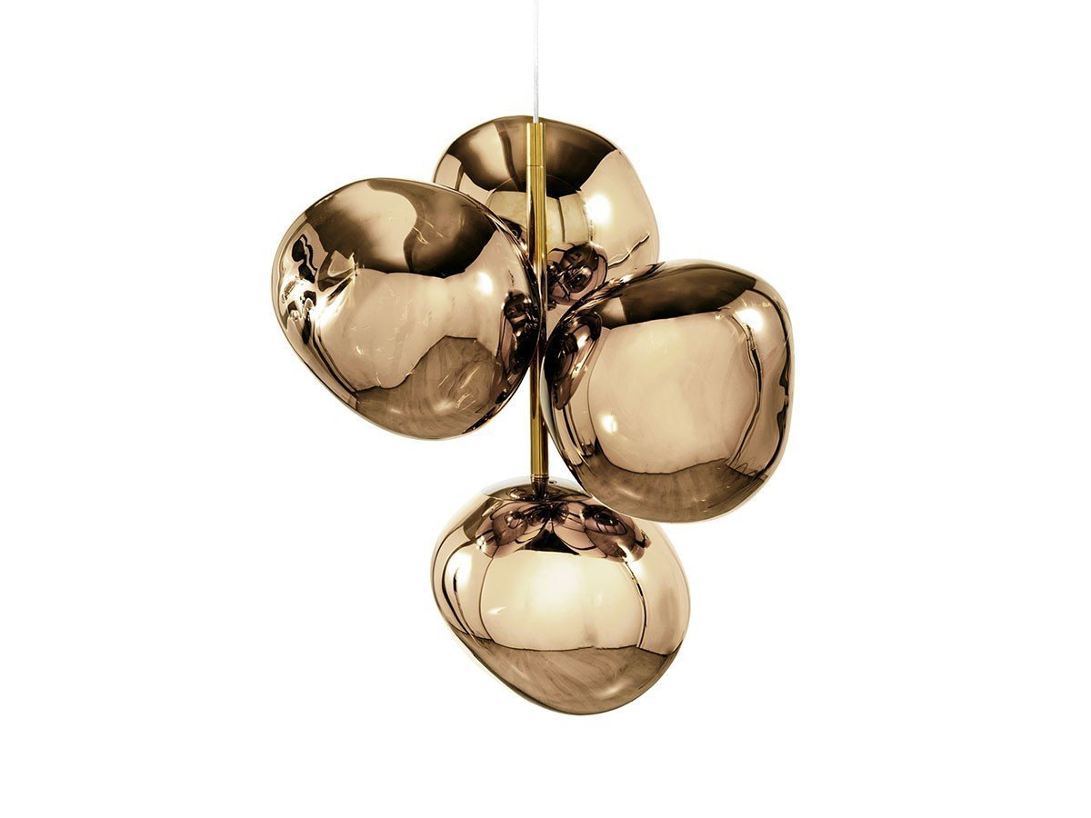 【トム ディクソン/Tom Dixon / GOODS】のMelt Mini Chandelier / メルト ミニ シャンデリア インテリア・キッズ・メンズ・レディースファッション・服の通販 founy(ファニー) 　送料無料　Free Shipping　ガラス　Glass, Glassware　コレクション　Collection, Seasonal Line　コンパクト　Compact, Small Size　ハンド　Hand, Handmade　ホーム・キャンプ・アウトドア・お取り寄せ　Home Living / Home & Lifestyle / Camping Gear / Outdoor Camping　家具・インテリア　Home Furniture & Interior. Stylish & Functional Living Spaces　ライト・照明　Lamps & Lighting Fixtures　シャンデリア・クリスタル照明　Chandelier / Crystal Ceiling Light　ブロンズ(消灯時)|ID: prp329100004940488 ipo3291000000037077006