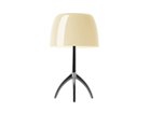 【フォスカリーニ/FOSCARINI / GOODS】のLumiere Table / ルミエール テーブル シェードウォームホワイト、本体ブラッククローム|ID: prp329100004940523 ipo3291000000037077335