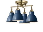 【フライミー ファクトリー/FLYMEe Factory / GOODS】のCUSTOM SERIES 4 Cross Ceiling Lamp × Emission Steel / カスタムシリーズ 4灯クロスシーリングランプ × スチール(エミッション) 人気、トレンドファッション・服の通販 founy(ファニー) 送料無料 Free Shipping おすすめ Recommended / Our Picks クラシカル Classical, Vintage-Inspired ホーム・キャンプ・アウトドア・お取り寄せ Home Living / Home & Lifestyle / Camping Gear / Outdoor Camping 家具・インテリア Home Furniture & Interior. Stylish & Functional Living Spaces ライト・照明 Lamps & Lighting Fixtures シーリングライト・天井照明 Ceiling Light / Flush Mount Light thumbnail 器具本体:ゴールド、シェード:ディープブルー|ID: prp329100004940580 ipo3291000000037077807