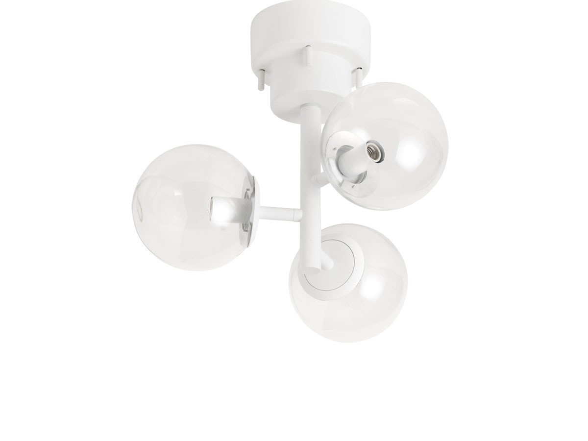 【フライミー ベーシック/FLYMEe BASIC / GOODS】のCEILING LIGHT / シーリングライト #115348 インテリア・キッズ・メンズ・レディースファッション・服の通販 founy(ファニー) 　送料無料　Free Shipping　ガラス　Glass, Glassware　フォルム　Silhouette, Form　ホーム・キャンプ・アウトドア・お取り寄せ　Home Living / Home & Lifestyle / Camping Gear / Outdoor Camping　家具・インテリア　Home Furniture & Interior. Stylish & Functional Living Spaces　ライト・照明　Lamps & Lighting Fixtures　シーリングライト・天井照明　Ceiling Light / Flush Mount Light　ホワイト / クリアガラス、付属電球:なし|ID: prp329100004940698 ipo3291000000037078742