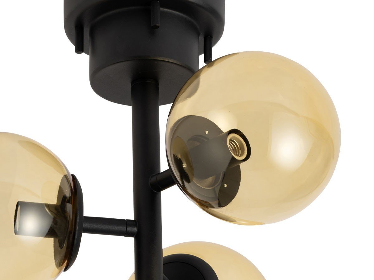 【フライミー ベーシック/FLYMEe BASIC / GOODS】のCEILING LIGHT / シーリングライト #115348 インテリア・キッズ・メンズ・レディースファッション・服の通販 founy(ファニー) 　送料無料　Free Shipping　ガラス　Glass, Glassware　フォルム　Silhouette, Form　ホーム・キャンプ・アウトドア・お取り寄せ　Home Living / Home & Lifestyle / Camping Gear / Outdoor Camping　家具・インテリア　Home Furniture & Interior. Stylish & Functional Living Spaces　ライト・照明　Lamps & Lighting Fixtures　シーリングライト・天井照明　Ceiling Light / Flush Mount Light　ブラック / アンバーガラス|ID: prp329100004940698 ipo3291000000037078745