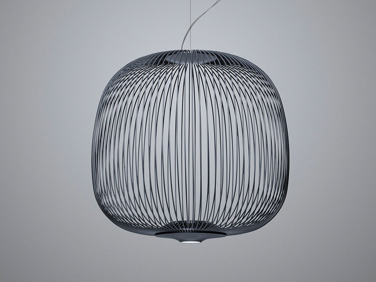 【フォスカリーニ/FOSCARINI / GOODS】のSpokes 2 Midi Pendant / スポークス 2 ミディ ペンダント インテリア・キッズ・メンズ・レディースファッション・服の通販 founy(ファニー) 　送料無料　Free Shipping　シンプル　Simple, Minimal　フォルム　Silhouette, Form　メタル　Metal, Metal Parts　ホーム・キャンプ・アウトドア・お取り寄せ　Home Living / Home & Lifestyle / Camping Gear / Outdoor Camping　家具・インテリア　Home Furniture & Interior. Stylish & Functional Living Spaces　ライト・照明　Lamps & Lighting Fixtures　ペンダントライト・吊り下げ照明　Pendant Light / Hanging Light Fixture　グラファイト|ID: prp329100004940744 ipo3291000000037079060