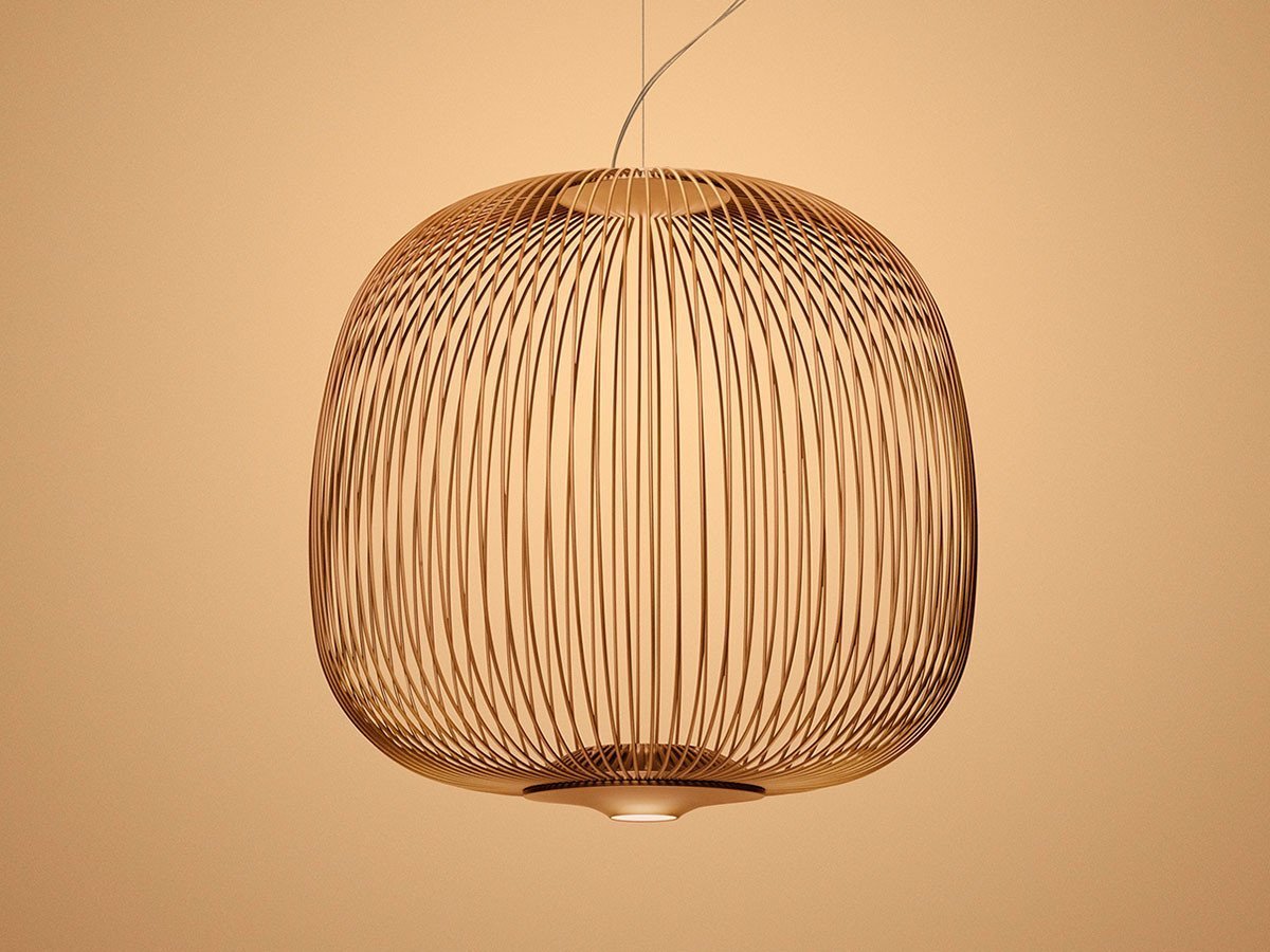 【フォスカリーニ/FOSCARINI / GOODS】のSpokes 2 Midi Pendant / スポークス 2 ミディ ペンダント インテリア・キッズ・メンズ・レディースファッション・服の通販 founy(ファニー) 　送料無料　Free Shipping　シンプル　Simple, Minimal　フォルム　Silhouette, Form　メタル　Metal, Metal Parts　ホーム・キャンプ・アウトドア・お取り寄せ　Home Living / Home & Lifestyle / Camping Gear / Outdoor Camping　家具・インテリア　Home Furniture & Interior. Stylish & Functional Living Spaces　ライト・照明　Lamps & Lighting Fixtures　ペンダントライト・吊り下げ照明　Pendant Light / Hanging Light Fixture　コッパー|ID: prp329100004940744 ipo3291000000037079062