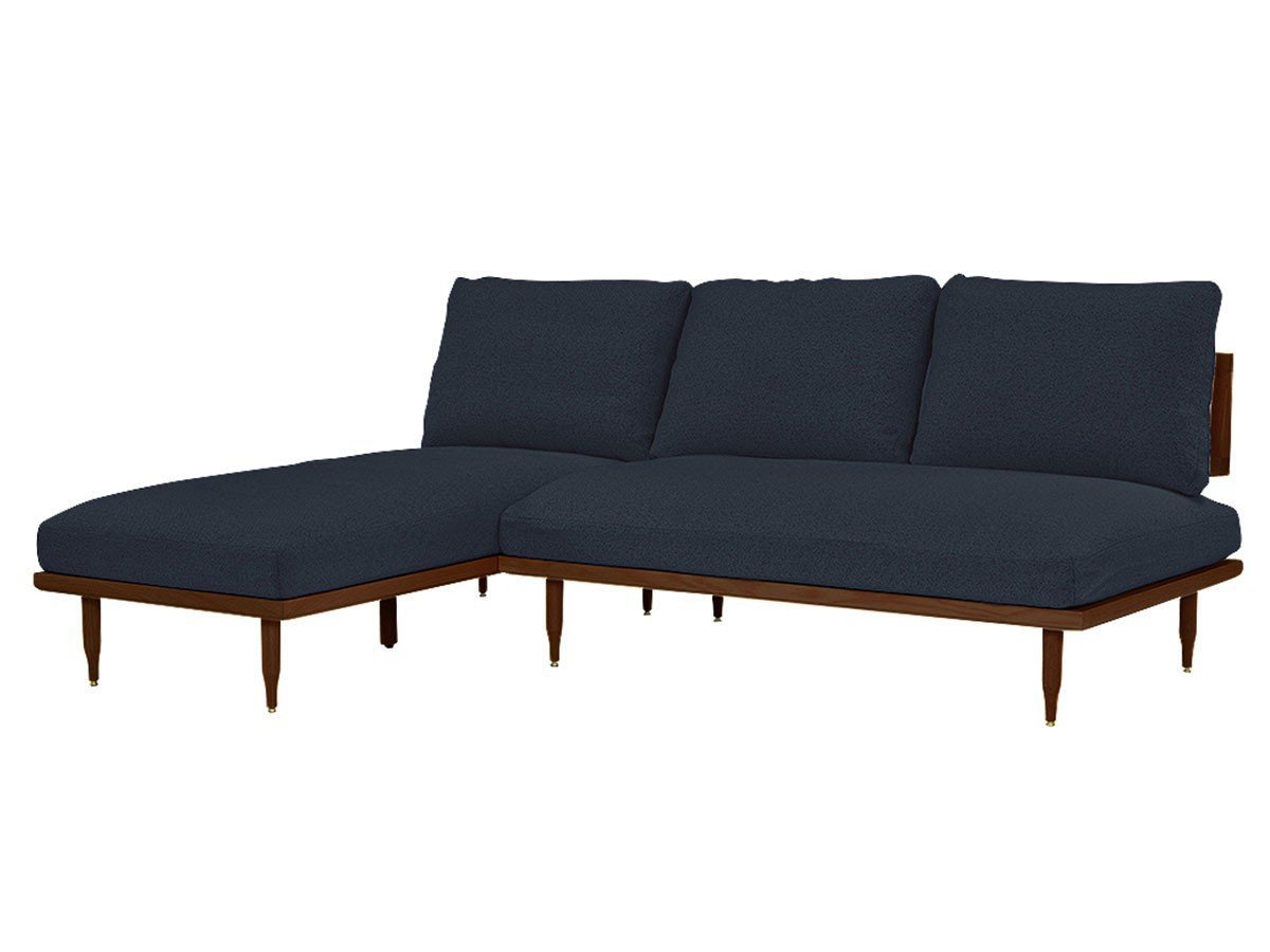 【エクリュクス/ecruxe / GOODS】のEPI COUCH SOFA / エピ カウチソファ(ウォールナット) インテリア・キッズ・メンズ・レディースファッション・服の通販 founy(ファニー) 　クッション　Cushion, Throw Pillow　コンパクト　Compact, Small Size　シリコン　Silicone, Silicone Material　台形　A-Line, Trapezoid Shape　フィット　Fit, Slim Fit　フェザー　Feather, Feather Detail　フォーム　Form　ペンシル　Pencil, Pencil Skirt　ラグジュアリー　Luxury, Elegant　送料無料　Free Shipping　ホーム・キャンプ・アウトドア・お取り寄せ　Home Living / Home & Lifestyle / Camping Gear / Outdoor Camping　家具・インテリア　Home Furniture & Interior. Stylish & Functional Living Spaces　ソファー　Couches & Sofas　カウチソファ・シェーズロング　Chaise Lounge Sofas　張地:ケイトネイビー|ID: prp329100004940863 ipo3291000000037080638
