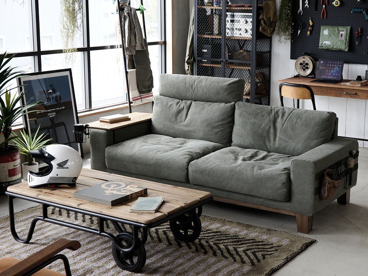 【クラッシュゲート/CRASH GATE / GOODS】のBARRETT SOFA / バレット 2.5人掛けソファ インテリア・キッズ・メンズ・レディースファッション・服の通販 founy(ファニー) 　キャンバス　Canvas, Canvas Fabric　クッション　Cushion, Throw Pillow　テーブル　Table, Dining Table　フェザー　Feather, Feather Detail　ポーチ　Pouch, Small Case　リラックス　Relax, Relaxed Fit　ルーズ　Loose, Oversized　ループ　Loop, Loop Knit　ホーム・キャンプ・アウトドア・お取り寄せ　Home Living / Home & Lifestyle / Camping Gear / Outdoor Camping　家具・インテリア　Home Furniture & Interior. Stylish & Functional Living Spaces　ソファー　Couches & Sofas　参考イメージ|ID: prp329100004940871 ipo3291000000037080698