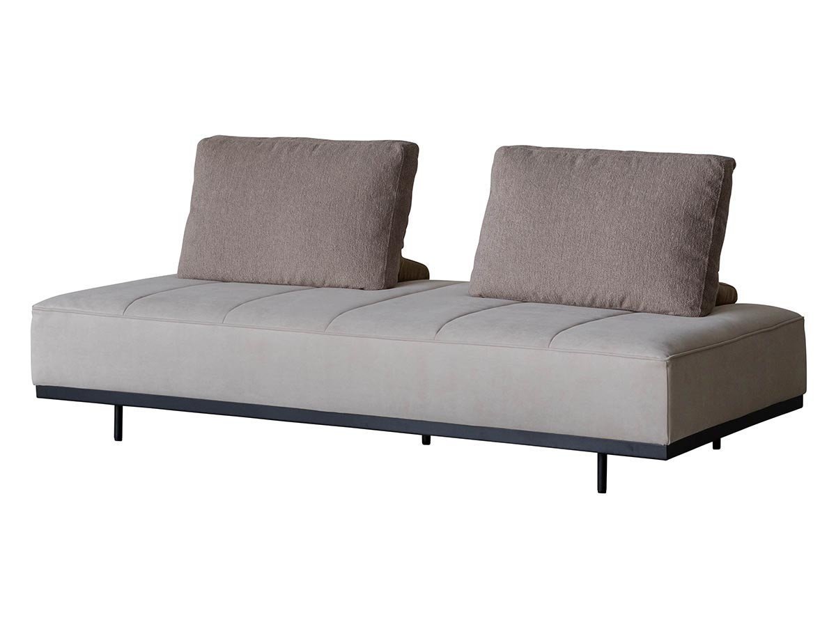 【オアシス/OASIS / GOODS】のGLOW SOFA / グロー ソファ 3人掛けベース + 背クッション2点 インテリア・キッズ・メンズ・レディースファッション・服の通販 founy(ファニー) 　クッション　Cushion, Throw Pillow　バランス　Balance, Style Balance　フラット　Flat, Flat Shoes　モコモコ　Fuzzy, Fluffy　モダン　Modern, Contemporary　ホーム・キャンプ・アウトドア・お取り寄せ　Home Living / Home & Lifestyle / Camping Gear / Outdoor Camping　家具・インテリア　Home Furniture & Interior. Stylish & Functional Living Spaces　ソファー　Couches & Sofas　ベース張地:クリーム(スウェード調)、背クッション張地:TIM ベージュ|ID: prp329100004940969 ipo3291000000037081992