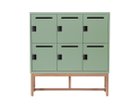 【ワークプラス/Work Plus / GOODS】のFLEX-WIZ STORAGE DOOR / フレックスウィズ ストレージ ドア(木脚) 本体オリーブ、サイズ:6ドア|ID: prp329100004941048 ipo3291000000037083208