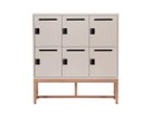 【ワークプラス/Work Plus / GOODS】のFLEX-WIZ STORAGE DOOR / フレックスウィズ ストレージ ドア(木脚) 本体グレージュ、サイズ:6ドア|ID: prp329100004941048 ipo3291000000037083209