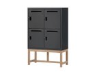 【ワークプラス/Work Plus / GOODS】のFLEX-WIZ STORAGE DOOR / フレックスウィズ ストレージ ドア(木脚) 本体ブラック、サイズ:4ドア|ID: prp329100004941048 ipo3291000000037083212