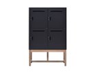 【ワークプラス/Work Plus / GOODS】のFLEX-WIZ STORAGE DOOR / フレックスウィズ ストレージ ドア(木脚) 本体ブラック、サイズ:4ドア|ID: prp329100004941048 ipo3291000000037083213